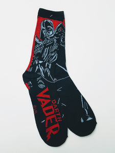 Darth Vader Red Background Crew Socks