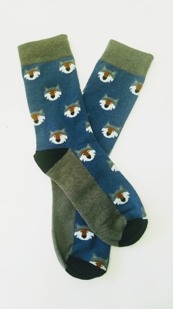 Wolf Head Crew Socks – Socks & Souls