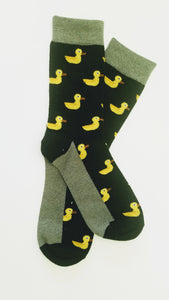 Yellow Rubber Ducky Crew Socks