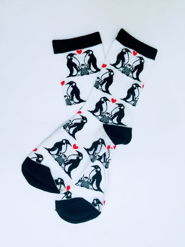 Penguin Family Crew Socks