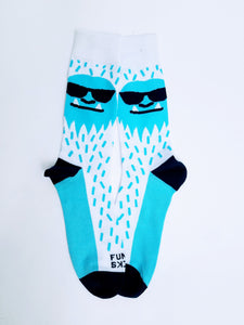Abominable Snowman Yeti Crew Socks