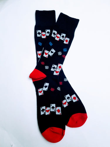 Playing Cards Crew Socks