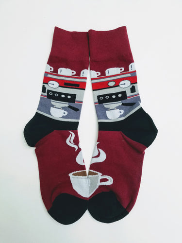 Coffee Maker Crew Socks