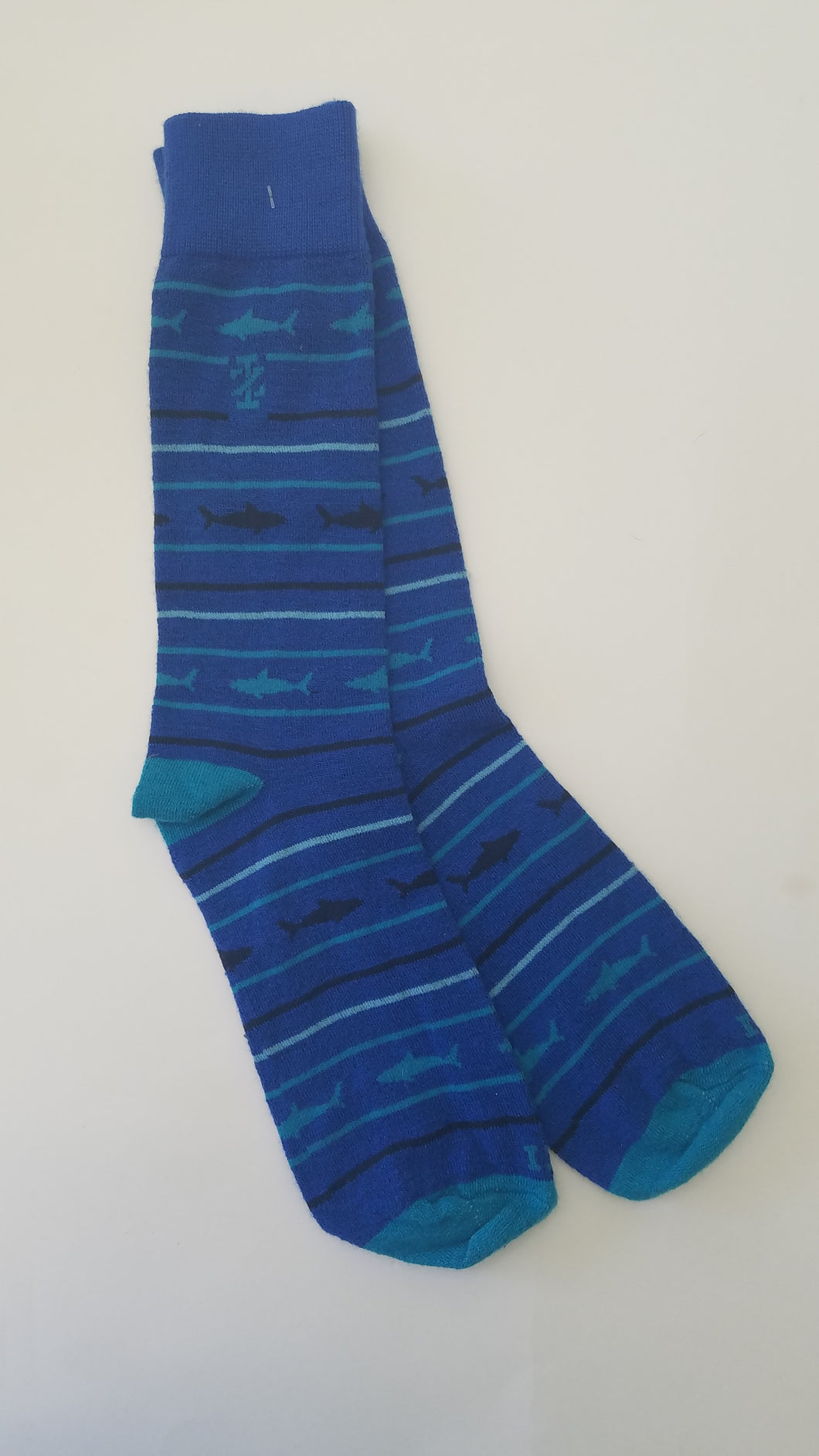 Shark Patterned Crew Socks