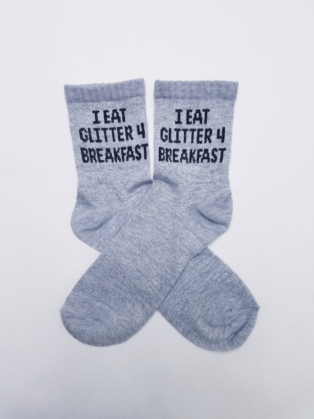 I Eat Glitter 4 Breakfast Sparkling Crew socks
