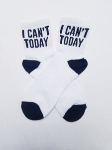 I Can't Today Low Crew Socks