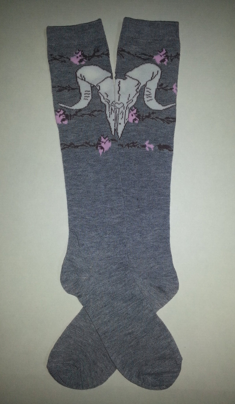 Animal Skull Knee High Socks Socks & Souls