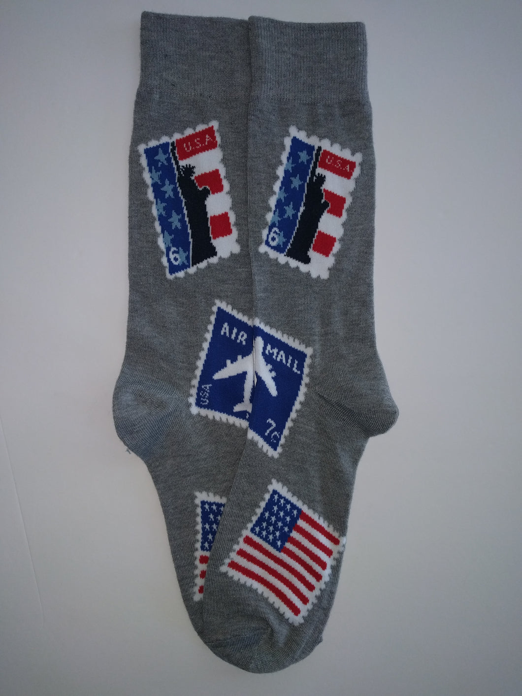 USA Stamp Crew Socks