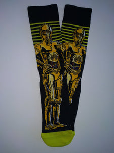 C3PO Striped Crew Socks
