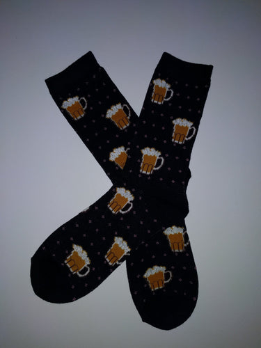 Beer Black Crew Socks