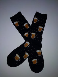 Beer Black Crew Socks