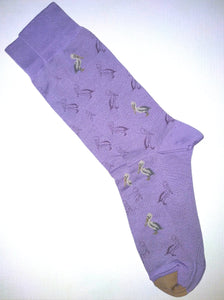 Pelican Purple Crew Socks