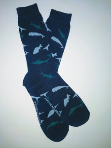 Whale Crew Socks