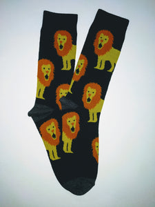 Lion Crew Socks