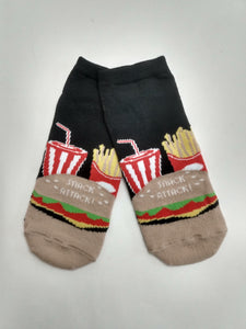Fast Food Snack Attack Ankle Socks
