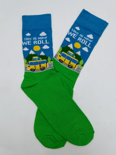 This is How We Roll Bus Transportation Crew Socks