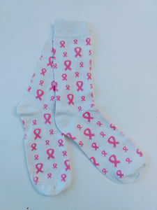 Breast Cancer Ribbons Crew Socks