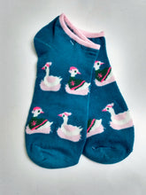 Holiday Swan Christmas Matching Ankle Socks
