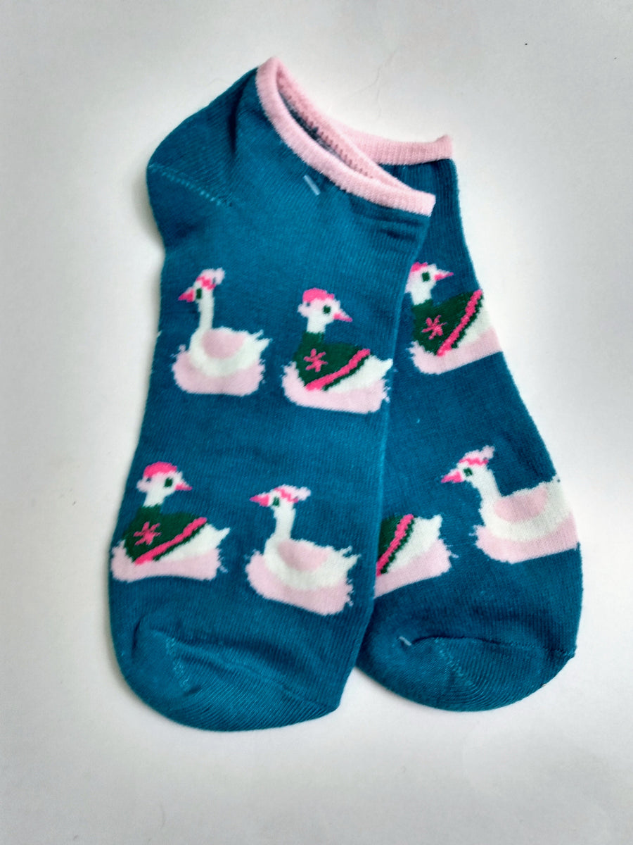 Holiday Swan Christmas Matching Ankle Socks – Socks & Souls