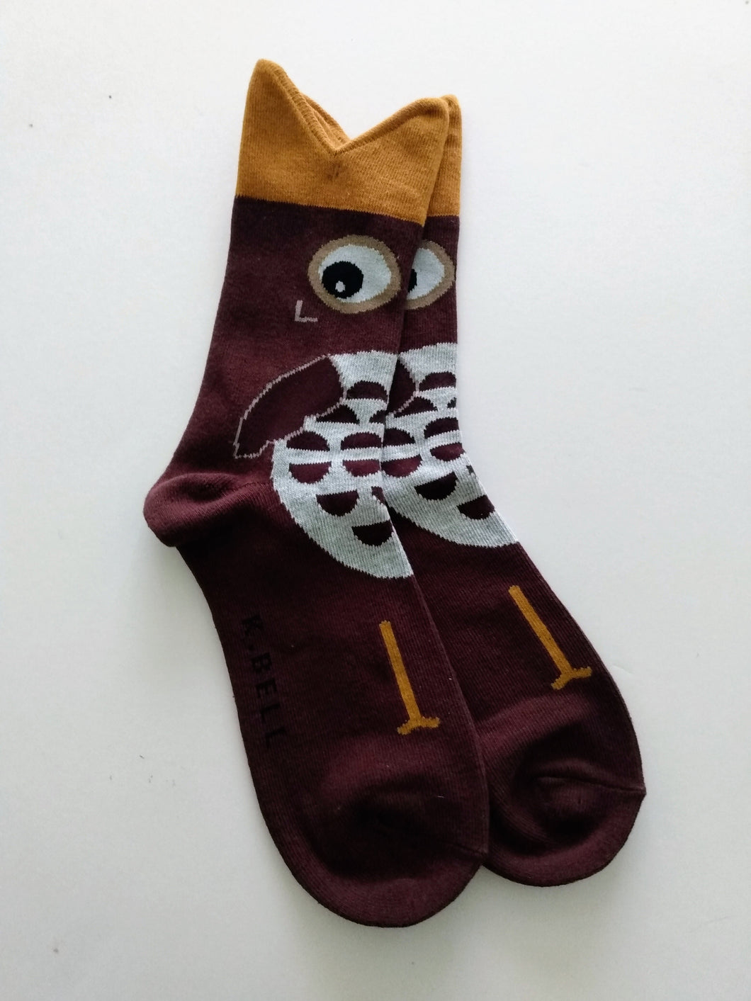 Owl Low Crew Socks