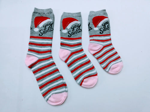 Yay Santa Crew Socks