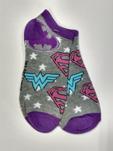 Wonder Woman, Batman & Superman Icon Ankle Socks