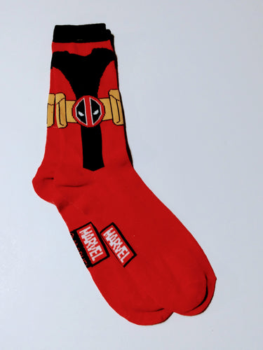 Deadpool Red Crew Socks