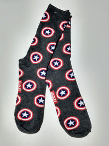 Captain America Thin Icon Crew Socks