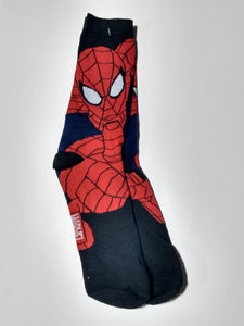 Spider-Man Black Crew Socks
