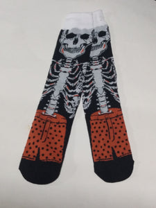 Skeleton in Shorts Crew Socks