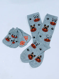 Halloween Matching Dog Socks