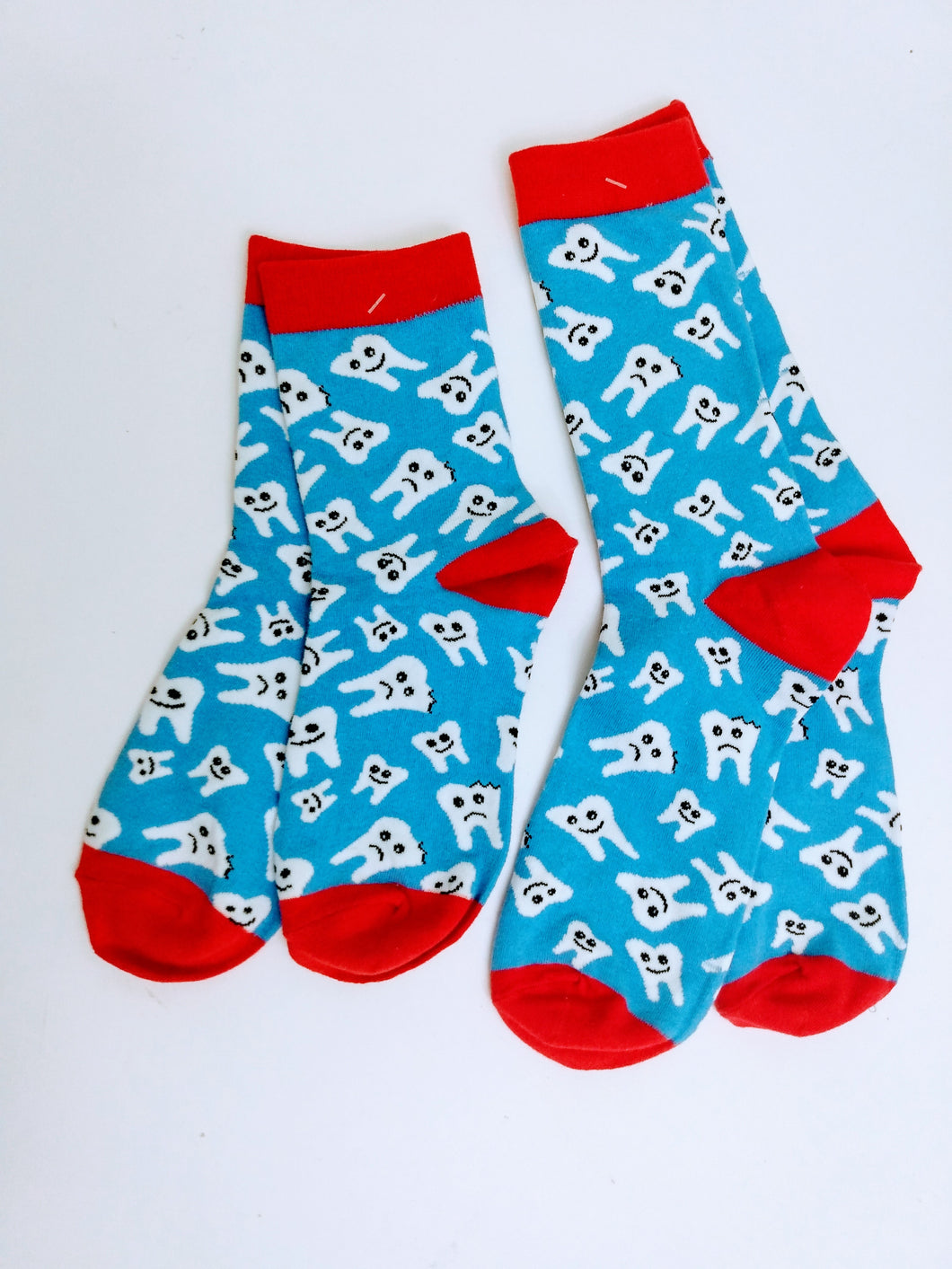 Tooth Mother and Child Matching Crew Socks (Large)