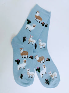 Llama Alpaca w/ Cactus Crew Socks