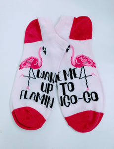 Flamingo Wake Me Up Ankle Socks