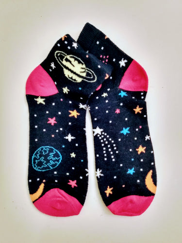 Outer Space Low Crew Socks