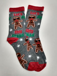 Gingerbread Christmas Crew Socks