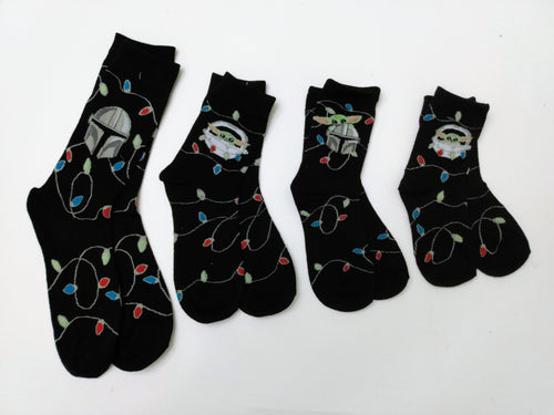 Star Wars Matching Holiday Family Thin Crew Socks