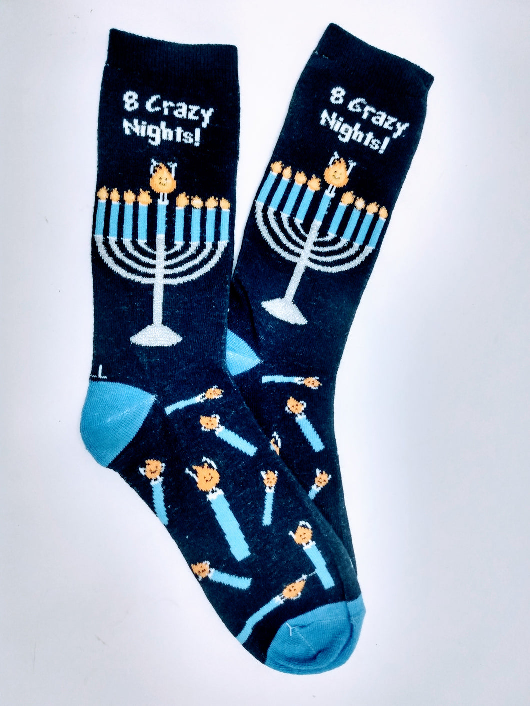 Hanukkah 8 Night Crew Socks