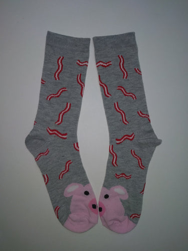Bacon Pig Crew Socks