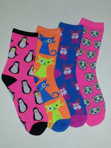 Random Animal Crew Socks